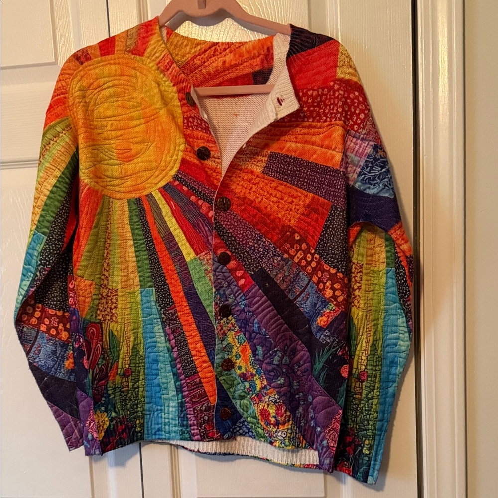 Colorful Patchwork Cardigan